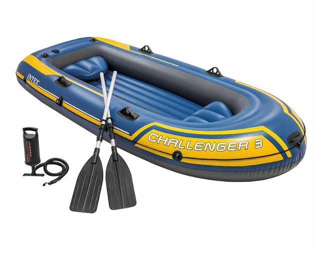 Inflatable boat Intex Challenger 3 rental Zurich Limmat up to 3 people